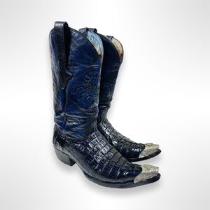 EL ALACRAN DE DURANGO Y2K caiman skin and ostrich leg western boots